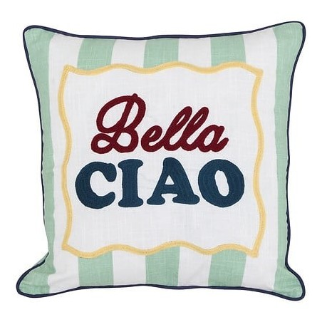 Coussin Della 40x40cm rayé Bella Ciao