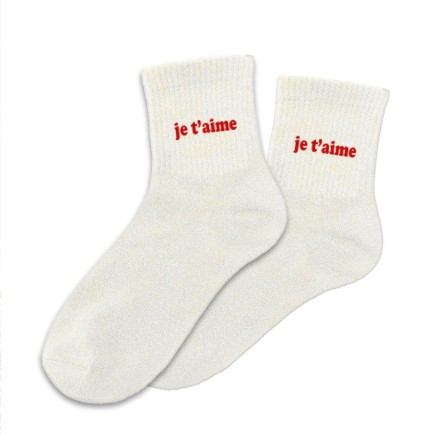 Chaussettes Paillettes Je T Aime