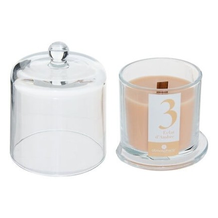 Bougie parfumée Numia 240g cloche verre ambre