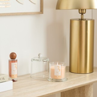 Bougie parfumée Numia 240g cloche verre ambre