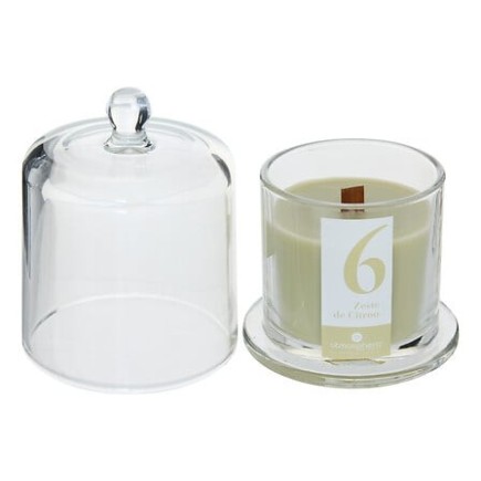 Bougie parfumée Numia 240g cloche verre citron