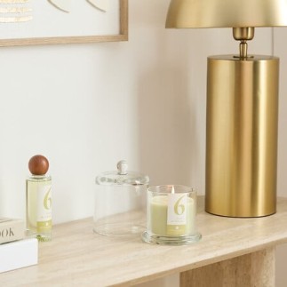 Bougie parfumée Numia 240g cloche verre citron