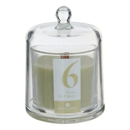 Bougie parfumée Numia 240g cloche verre citron