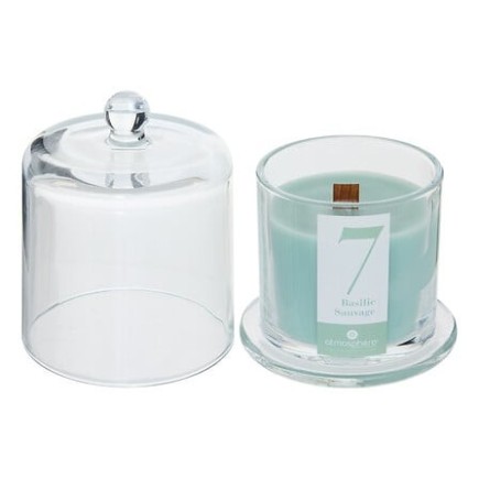 Bougie parfumée Numia 240g cloche verre basilic