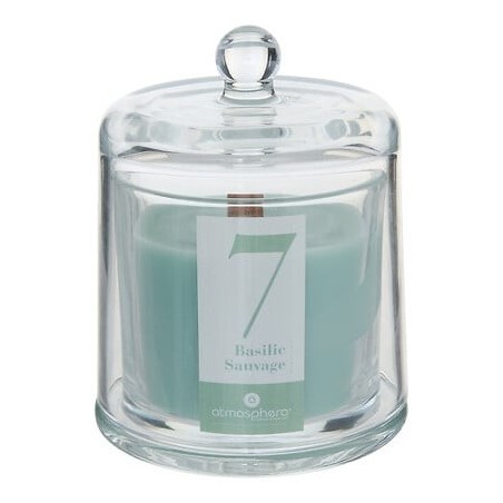 Bougie parfumée Numia 240g cloche verre basilic
