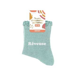 Chaussettes paillettes enfant reveuse 6-10ans fille