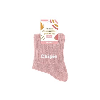 Chaussettes paillettes enfant chipie 3-6ans fille