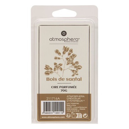 Cire parfumée Laura 70 g bois de santal