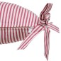 Coussin Fleur de Rose 40 x 40 cm rayé rose