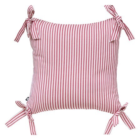 Coussin Fleur de Rose 40 x 40 cm rayé rose