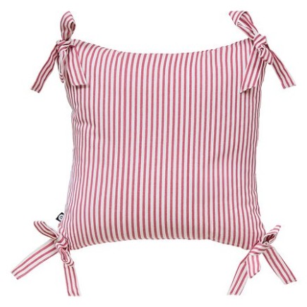 Coussin Fleur de Rose 40 x 40 cm rayé rose
