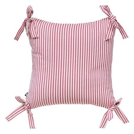 Coussin Fleur de Rose 40 x 40 cm rayé rose