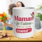 Mug Paillettes Maman Je T'Aime