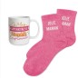 Coffret Mug Chaussettes Paillettes Affectif Reine