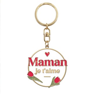 Porte Cles Metal Maman Je T Aime