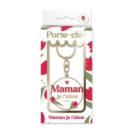Porte Cles Metal Maman Je T Aime