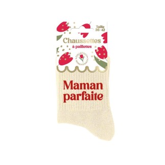 Chaussettes Paillettes Maman Parfaite