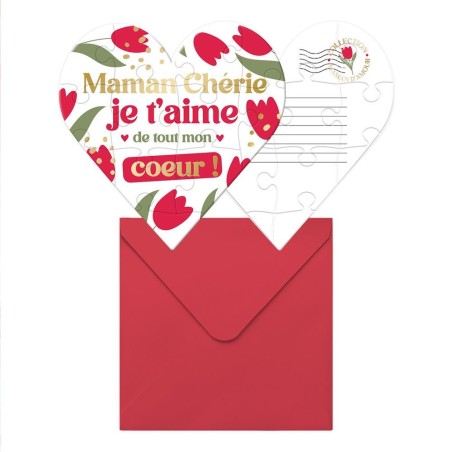Puzzle Affectif CŒur Maman Cherie