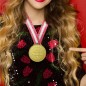 Medaille D Or A Paillettes Meilleure Maman