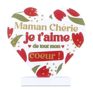 Plaque A Poser Coeur Maman Cherie