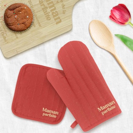 Set Gant Et Maniques Brodes A Paillettes Maman Parfaite