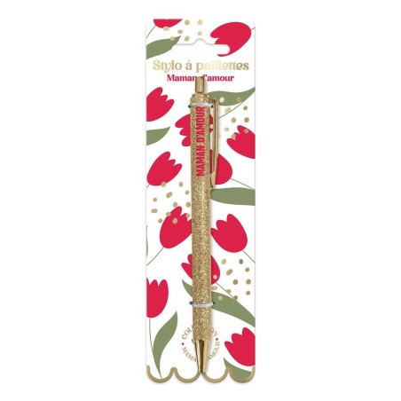 Stylo A Paillettes Maman D'Amour