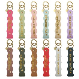 Porte Clés Laniere Texte vague