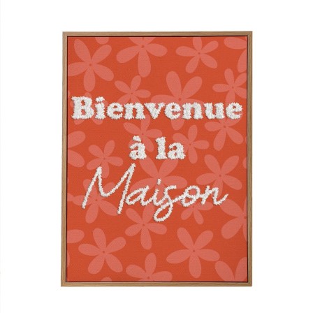 Toile Tuftee Bienvenue A La Maison