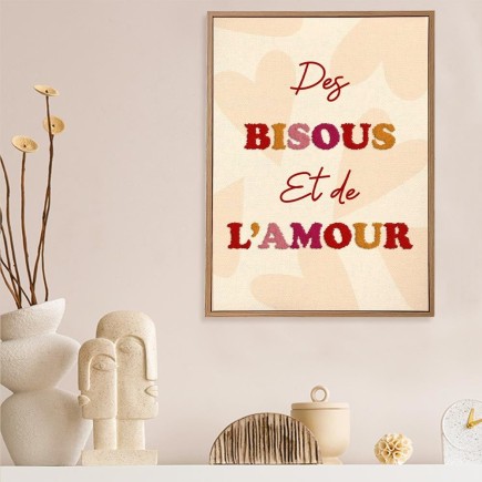 Toile Tuftee Des Bisous Et De L'Amour