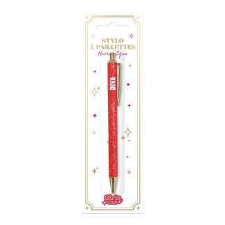 Stylo A Paillettes Rouge Diva