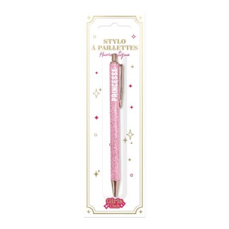 Stylo A Paillettes Rose Princesse