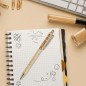 Stylo A Paillettes Dore Collegue En Or