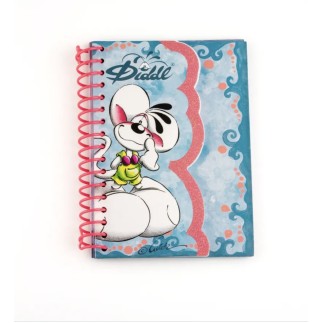 Carnet forme A6 Diddl Bleu