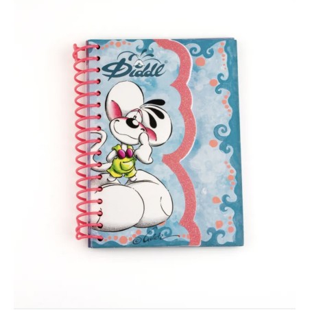 Carnet forme A6 Diddl Bleu