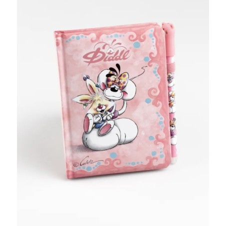 Carnet A6 Rose + Stylo Diddlina