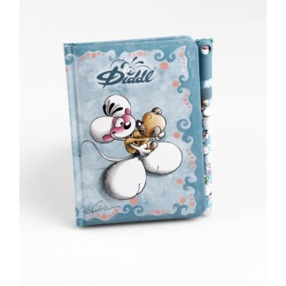 Carnet A6 Bleu + Stylo Diddl