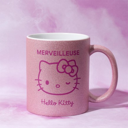 MUG PAILLETTE HELLO KITTY 30CL MERVEILLEUSE