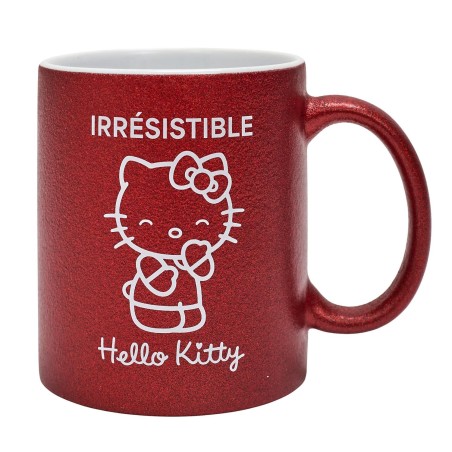 MUG PAILLETTE HELLO KITTY 30CL IRRESISTIBLE