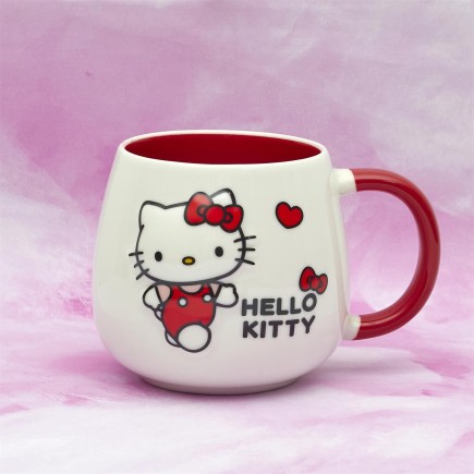 MUG RELIEF HELLO KITTY 40CL ROUGE