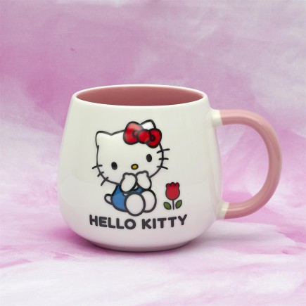 MUG RELIEF HELLO KITTY 40CL ROSE