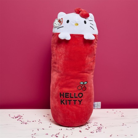 PELUCHE HELLO KITTY 70CM ROUGE