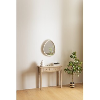 Miroir forme organique Chesni blanc