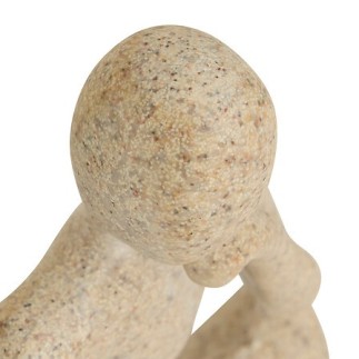 Lot statues femmes résine beige