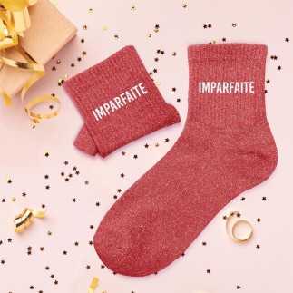 Chaussettes paillettes imparfaite