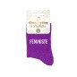 Chaussettes paillettes feministe
