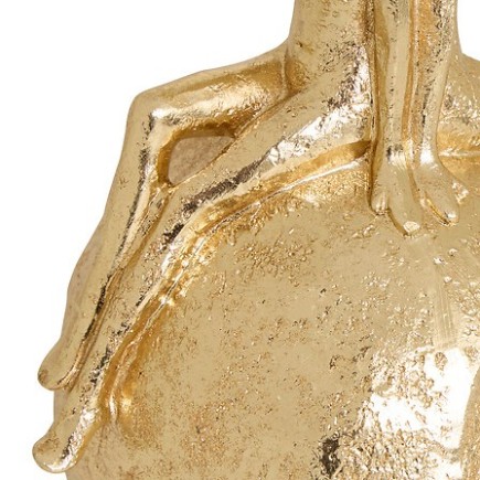 Statue couple résine doré