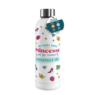 Gourde Isotherme Large Je Suis Une Princesse