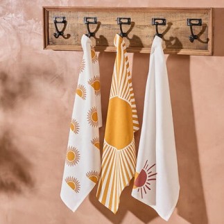 Lot de 3 torchons Solaris