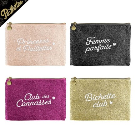 Porte-Monnaie A Paillettes Brodées