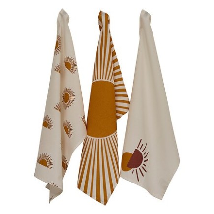 Lot de 3 torchons Solaris